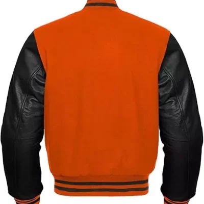 Baldwin Men's Orange Varsity Jacket
