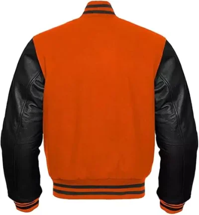 Baldwin Men's Orange Varsity Jacket