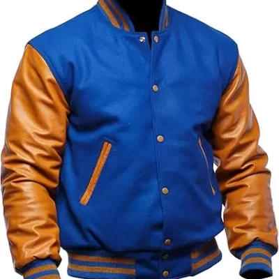 Belcher Men's Blue Varsity Jacket