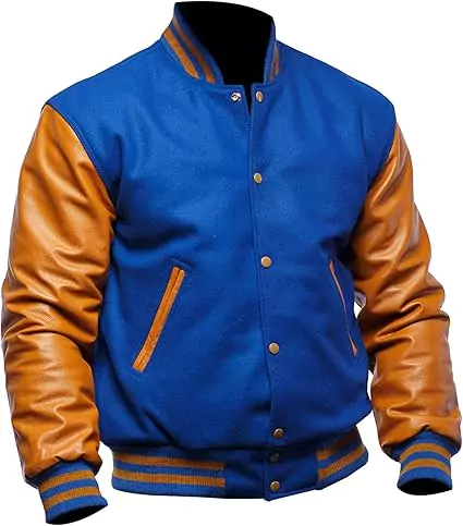 Belcher Men's Blue Varsity Jacket