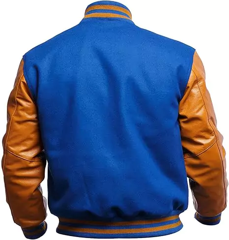 Belcher Men's Blue Varsity Jacket