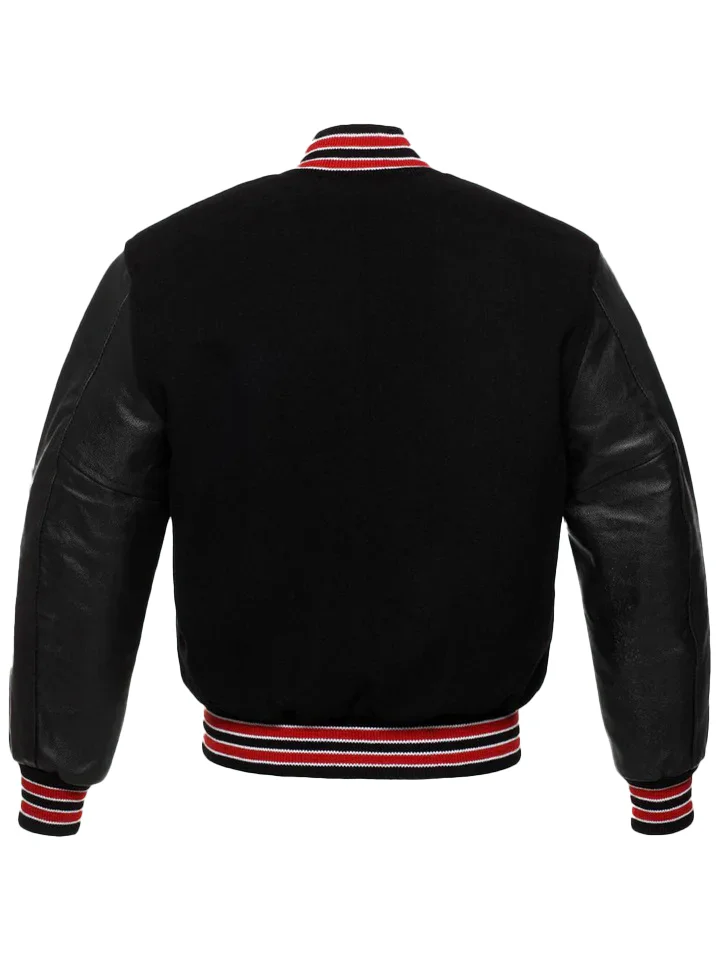 Bernard Men's Black Varsity Jacket