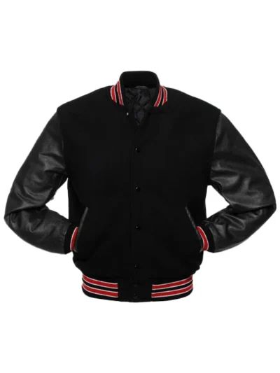 Bernard Men's Black Varsity Jacket