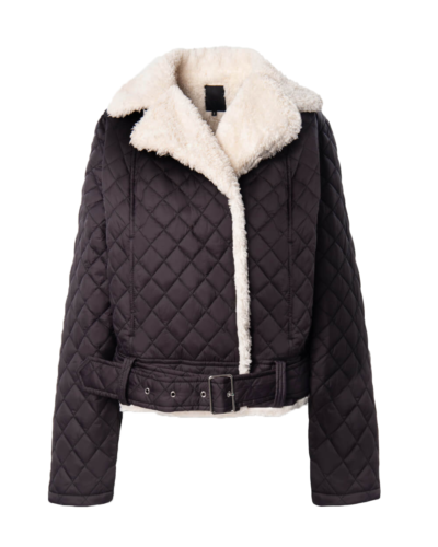 Bernita Women's Black Sheepskin Jacket