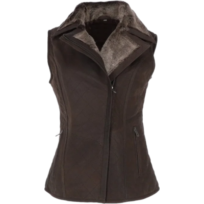 Blanca Women's Brown Leather Gilet
