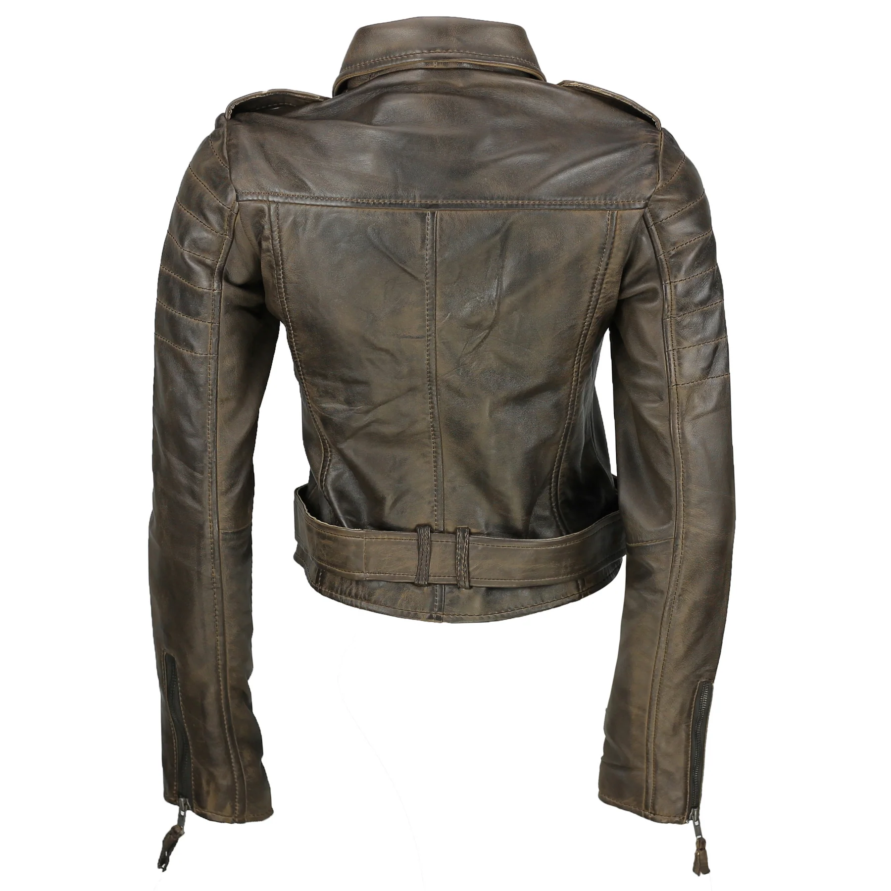 Breanna Ladies Biker Leather Jacket