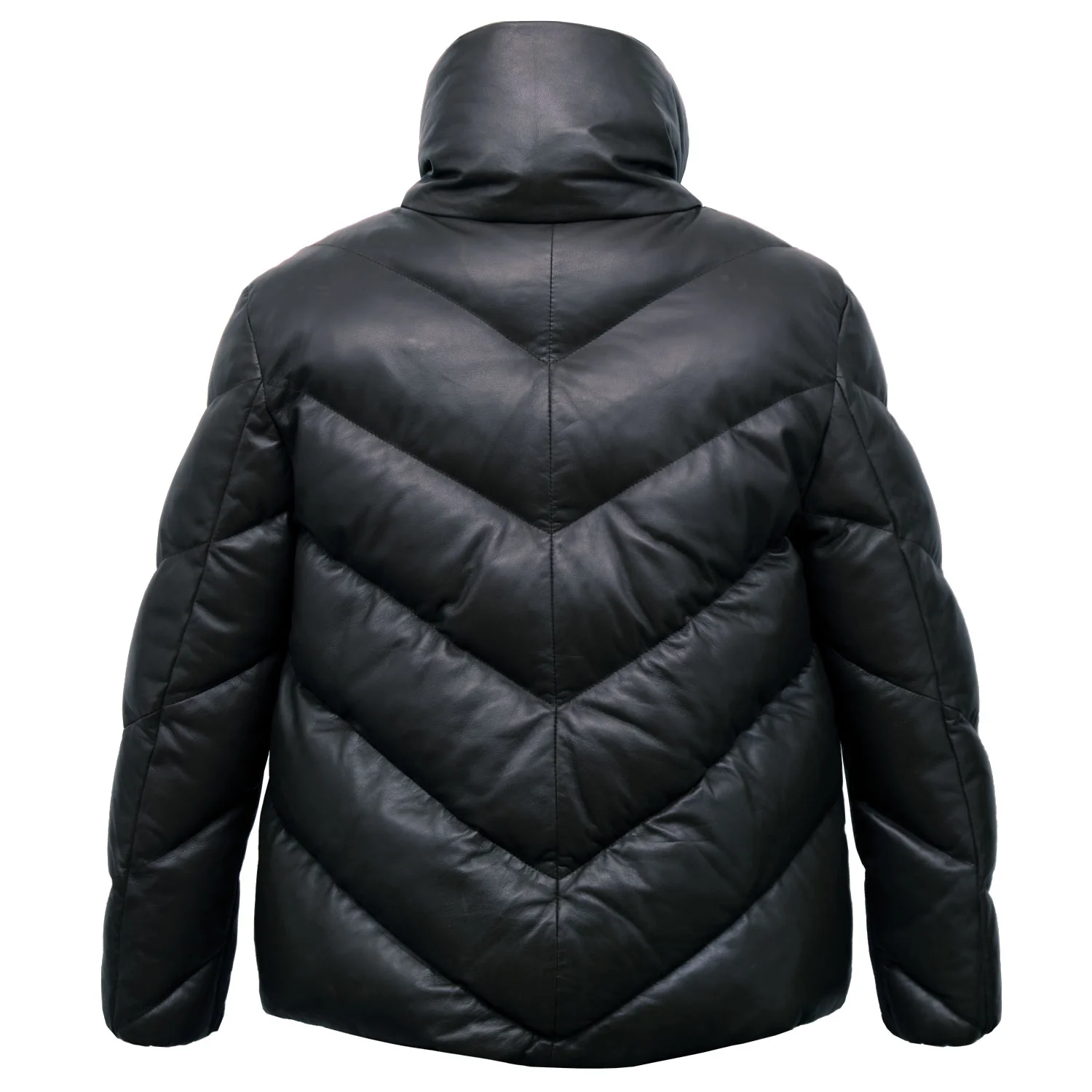 Bryn Women's Black Padded Leather Coat