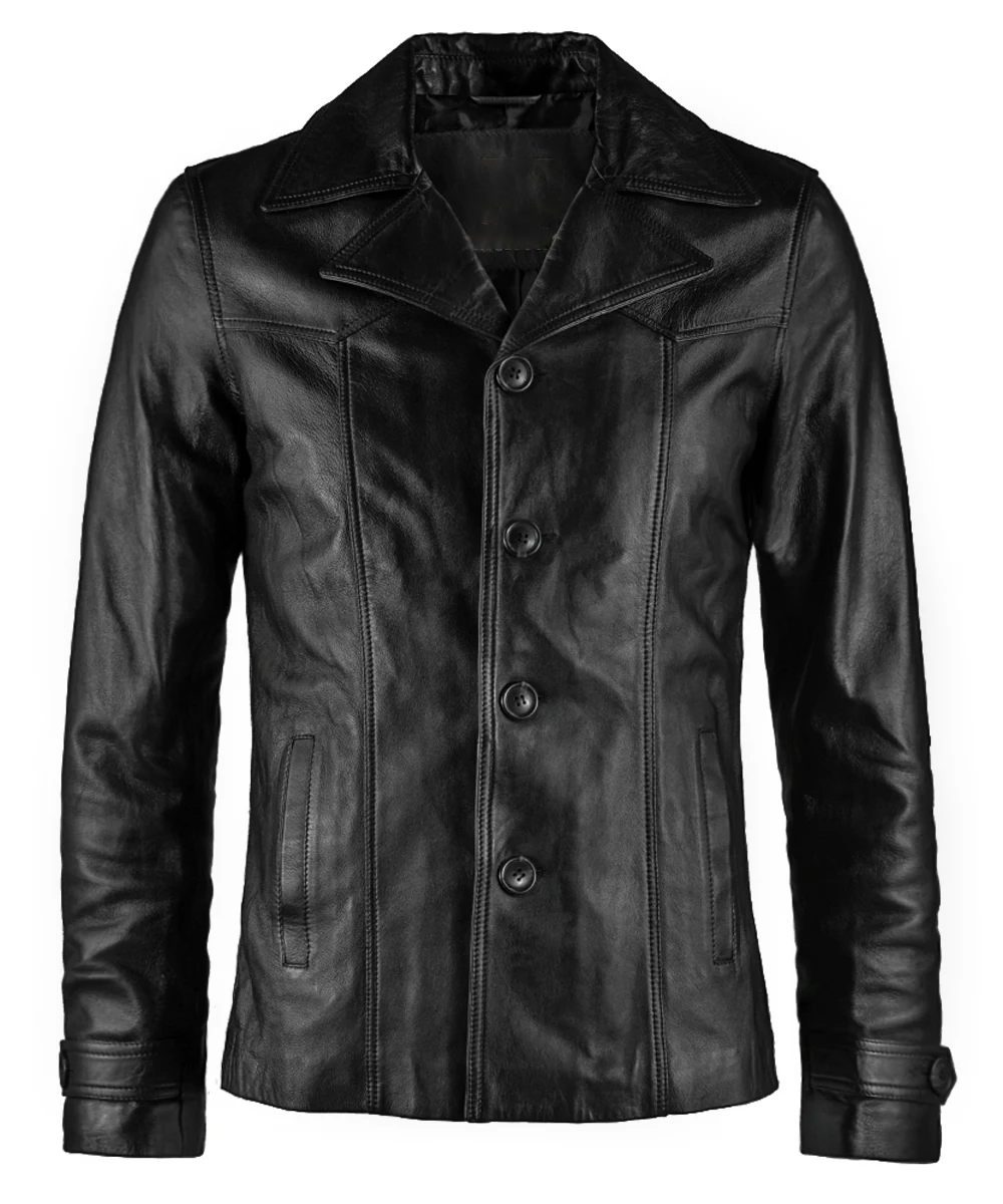 Buford Men's Black Leather Jacket