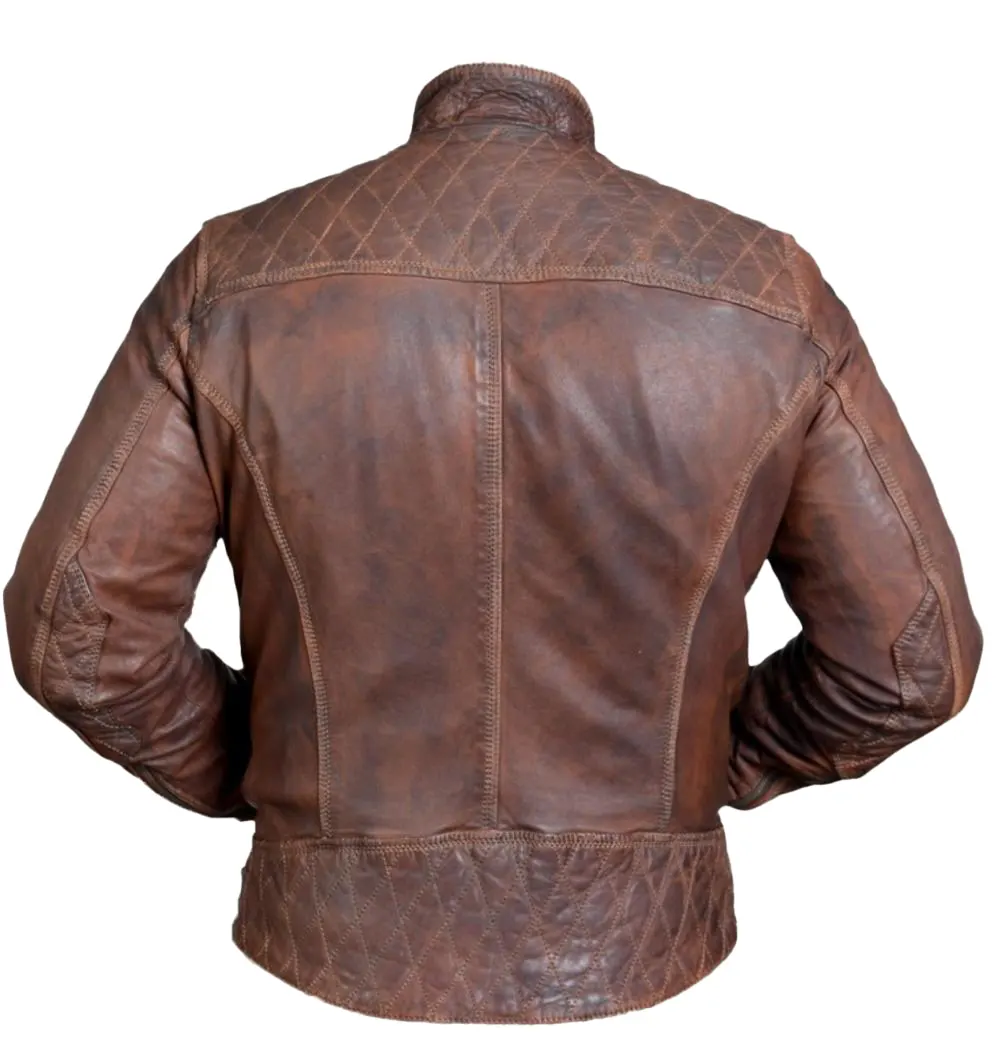 Cassin Men's Brown Vintage Leather Jacket