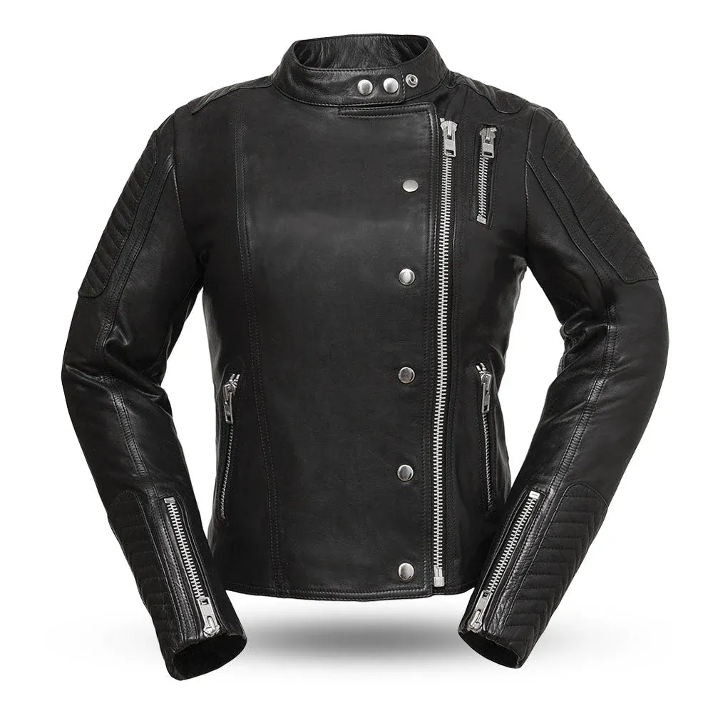 Dagmar Ladies Black Rider Leather Jacket