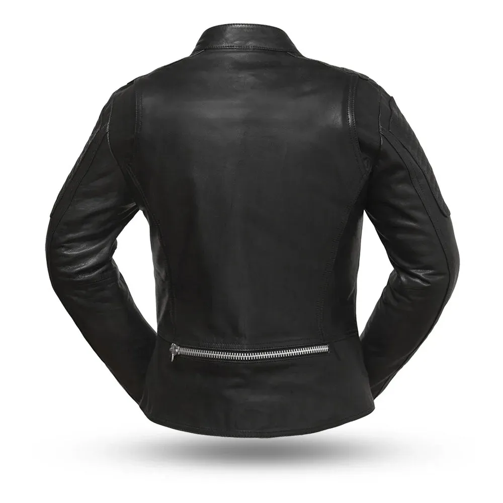 Dagmar Ladies Black Rider Leather Jacket