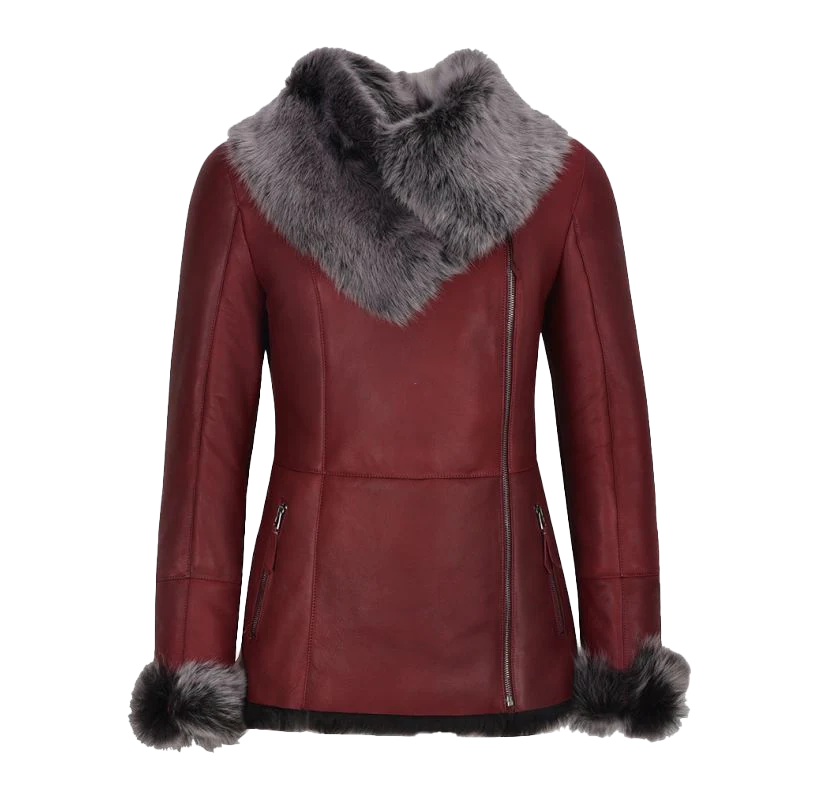 Davon Ladies Sheepskin Leather Jacket