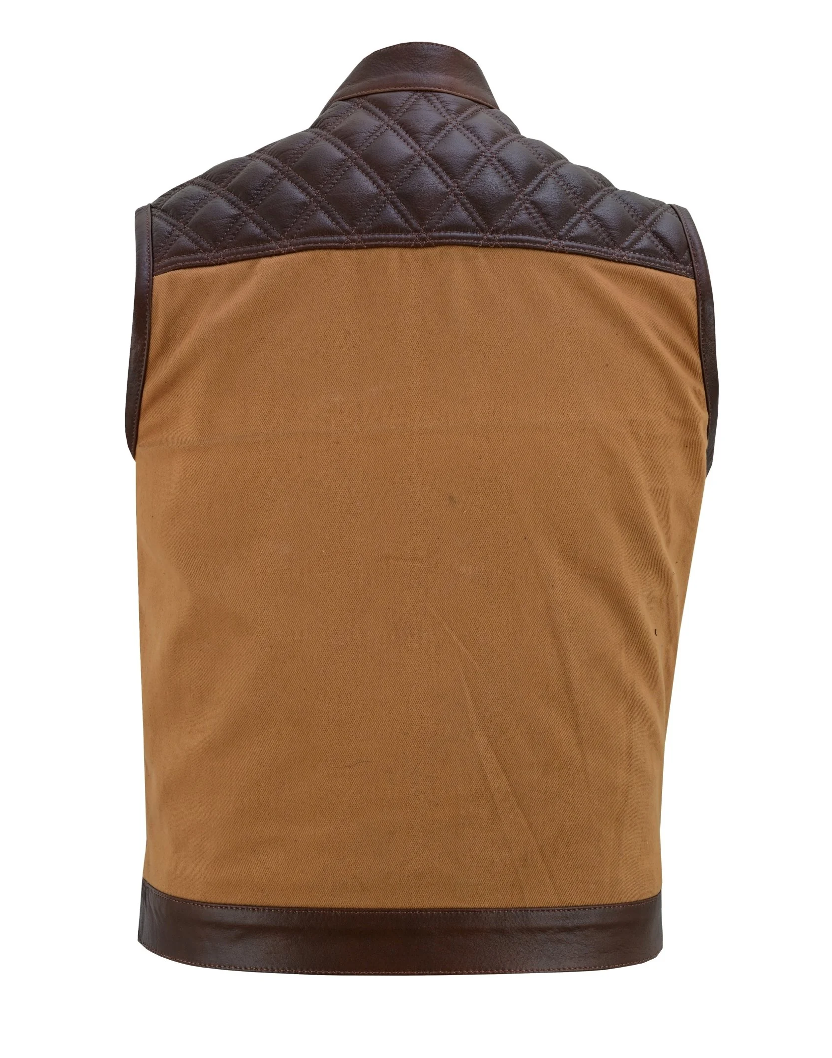 Davonte Men’s Brown Leather Gilet