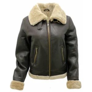 Devin Women's B3 WW2 Sheepskin Leather Flying Jacket