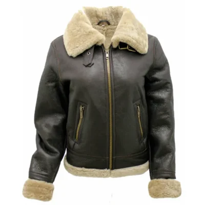 Devin Women's B3 WW2 Sheepskin Leather Flying Jacket