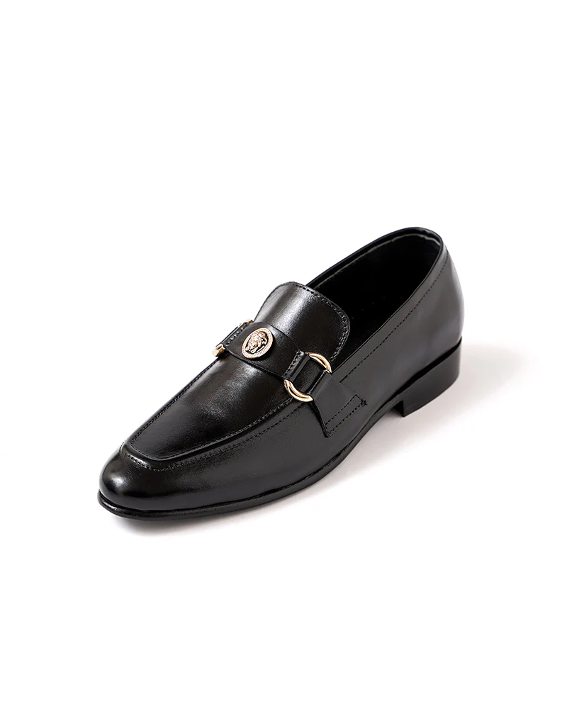 Duncan Men's Black Leather Cut Shoe