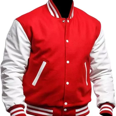 Efrain Men's Red Varsity Jacket