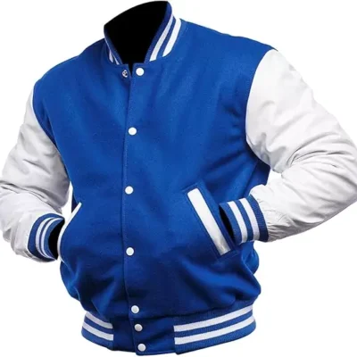 Ernest Men's Royal Blue Varsity Jacket