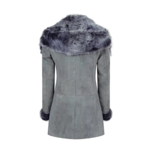 Estevan Women's Grey Sheepskin Coat
