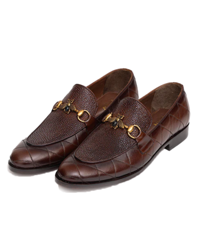Evelyn Men's Brown Leather Cut Shoe