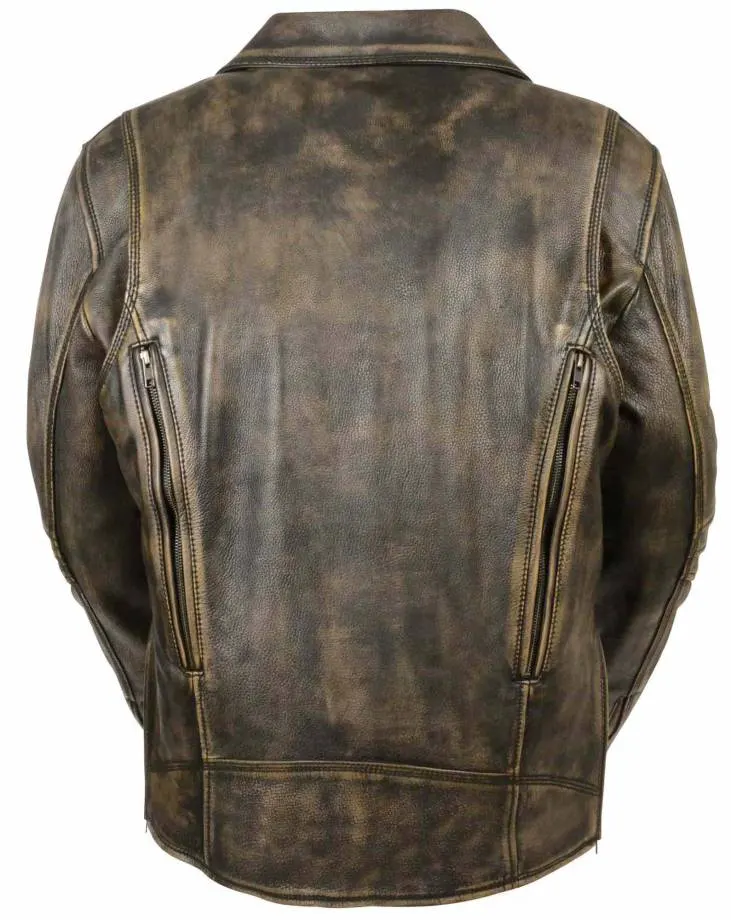 Hellen Men's Biker Leather Jacket