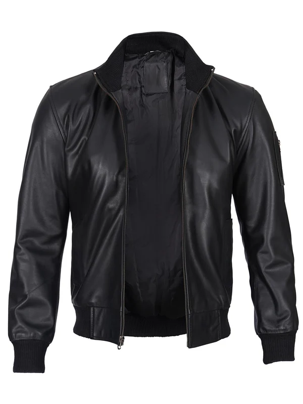 Isidro Men's Black Rider Leather Jacket