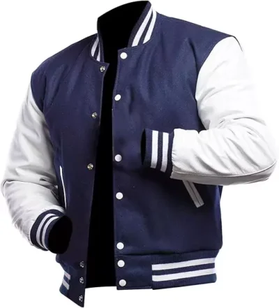Jarvis Men's Navy Blue Varsity Jacket
