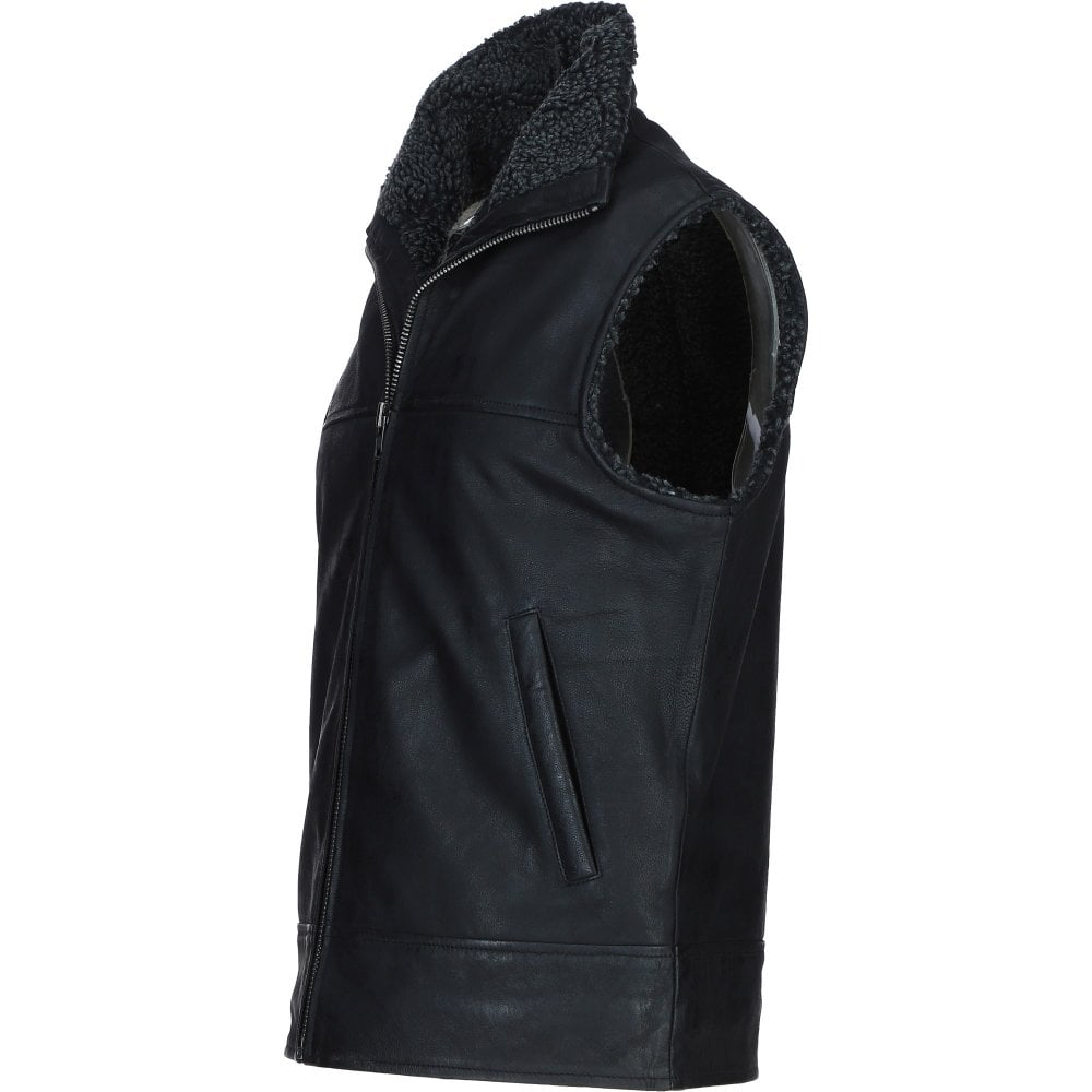 Javon Men's Leather Gilet