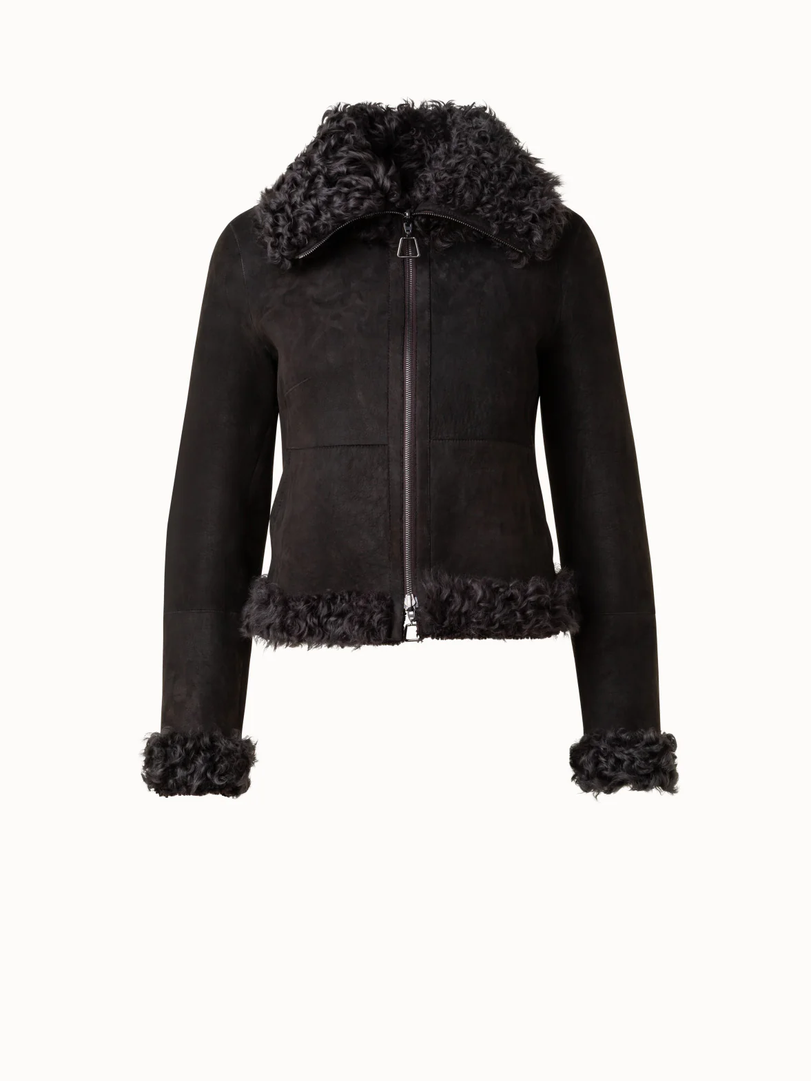 Jovany Women's Black Reversible Shearling Jacket