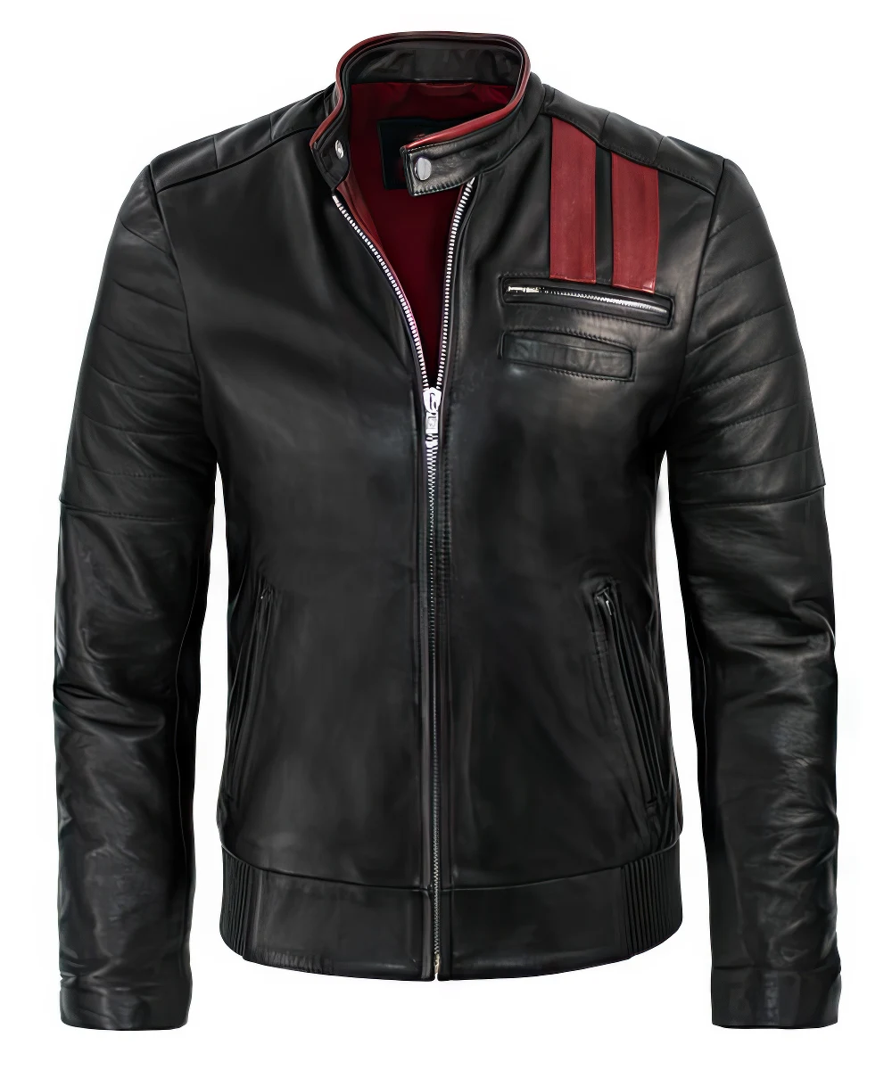 Laverne Men's Black Leather Jacket