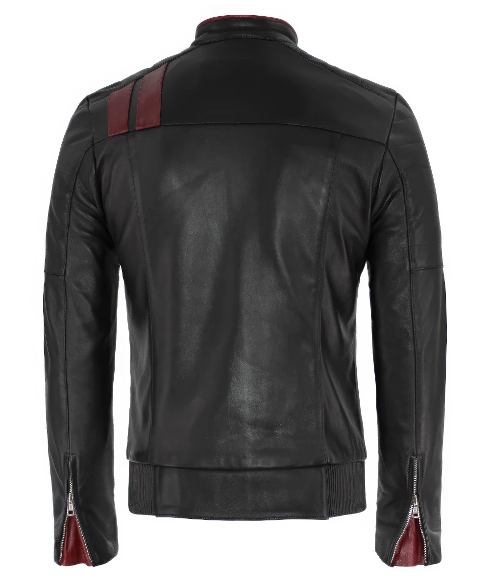 Laverne Men's Black Leather Jacket