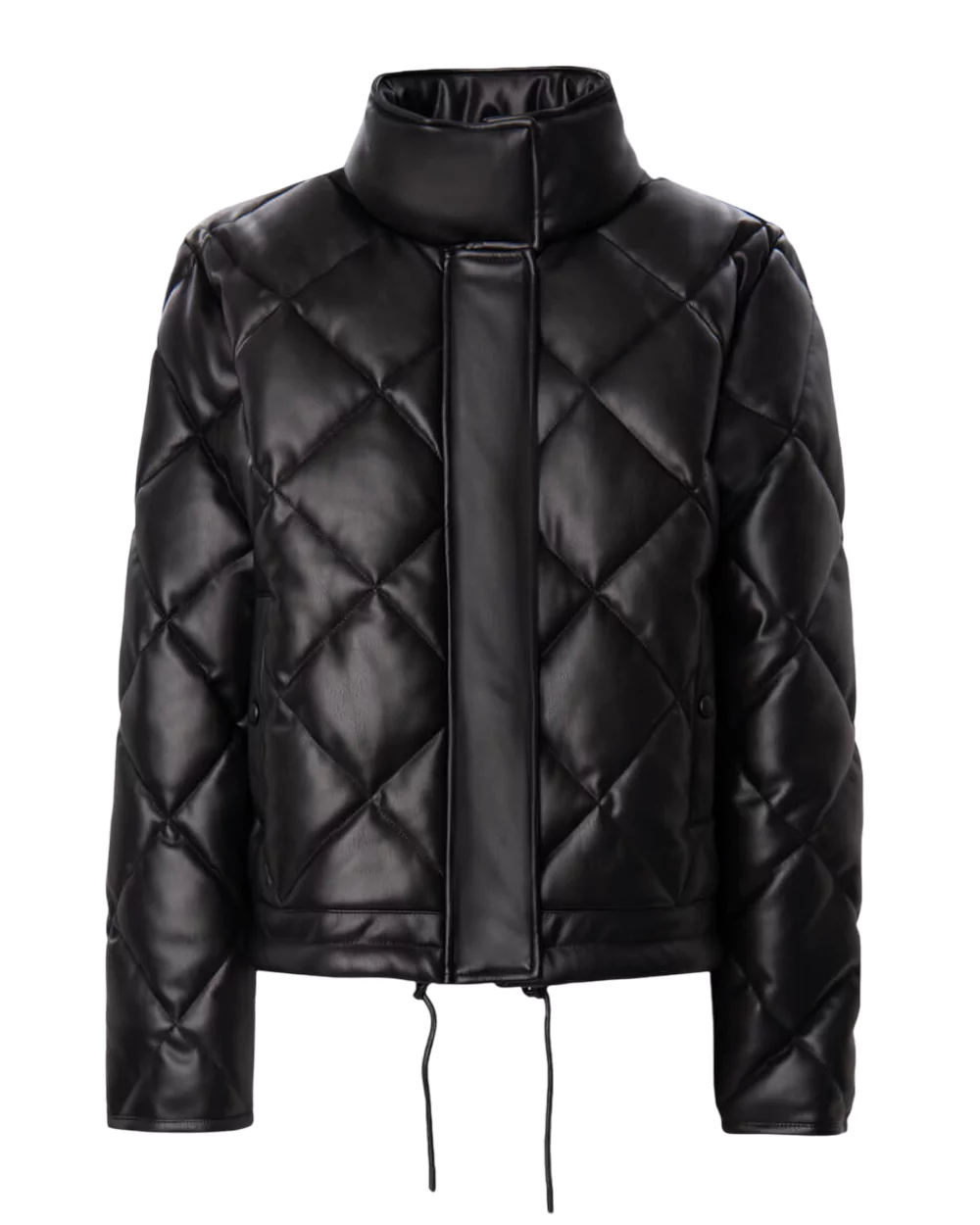 Lucius Ladies Black Bomber Leather Jacket