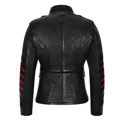 Mauricio Ladies Black Rider Leather Jacket