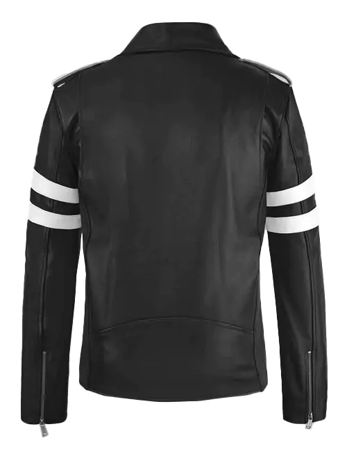 Medley Men's Black Cafe Racer Leather Jacket