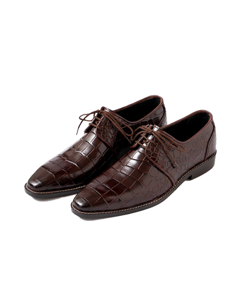 Mervyn Men's Maroon Leather Shoe