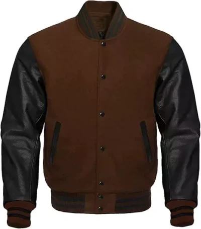 Metcalfe Men's Brown Varsity jacket