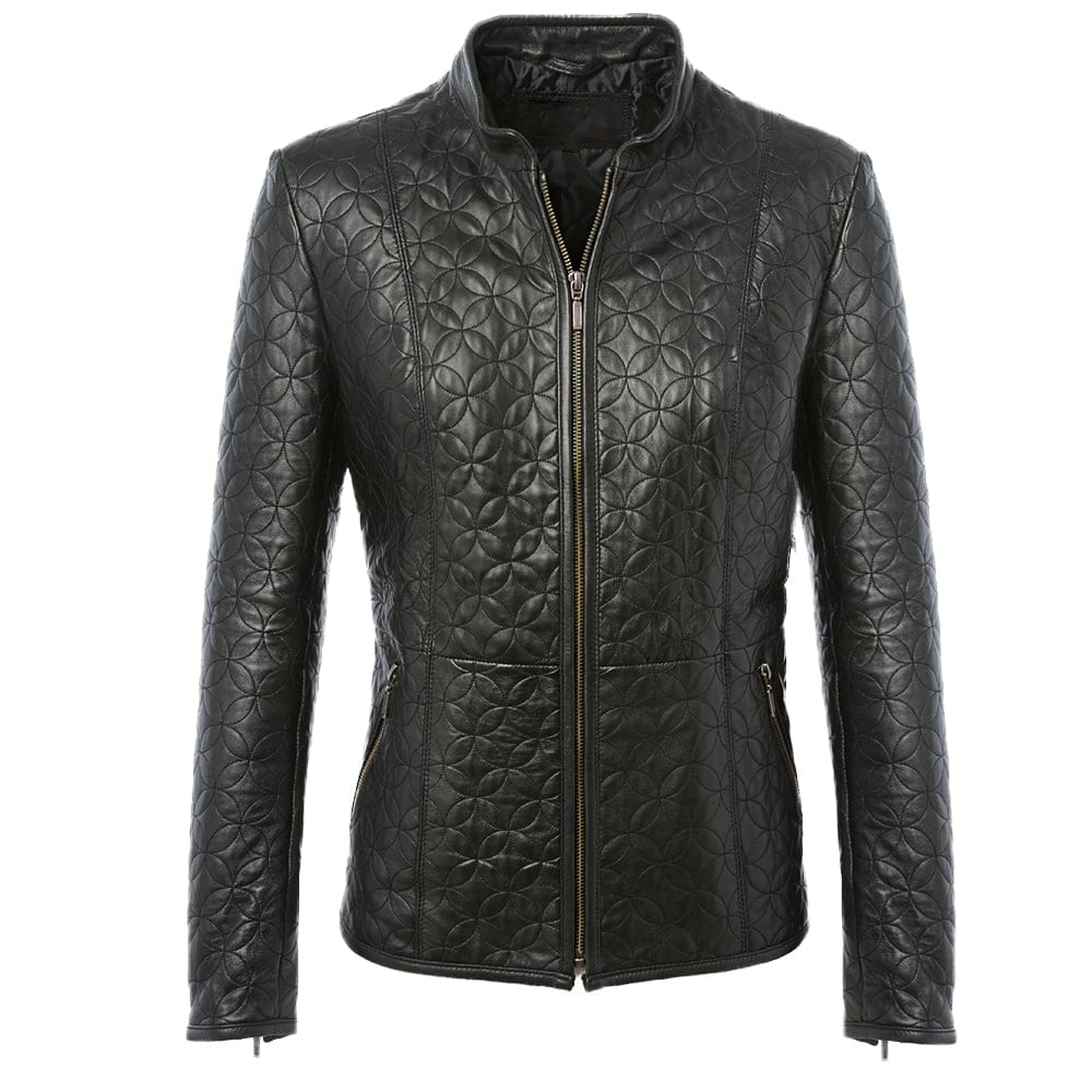 Pieter Ladies Black Leather Jacket