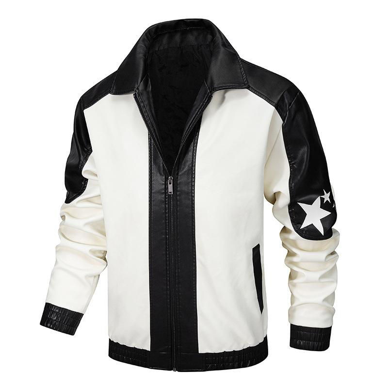 Rachel Men's White Leather Jacket