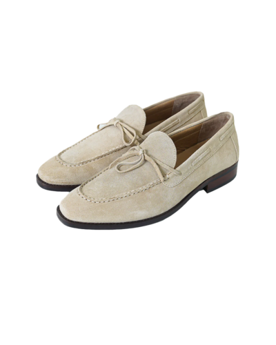 Reynaldo Men's Beige Leather Loafers