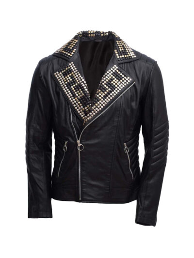 Sanford Men's Black Leather Jacket