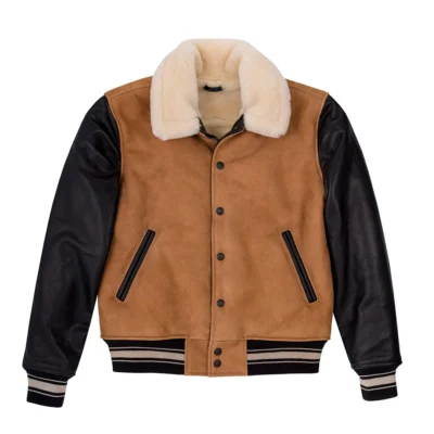 Saucedo Men's Shearling Varsity Jacket