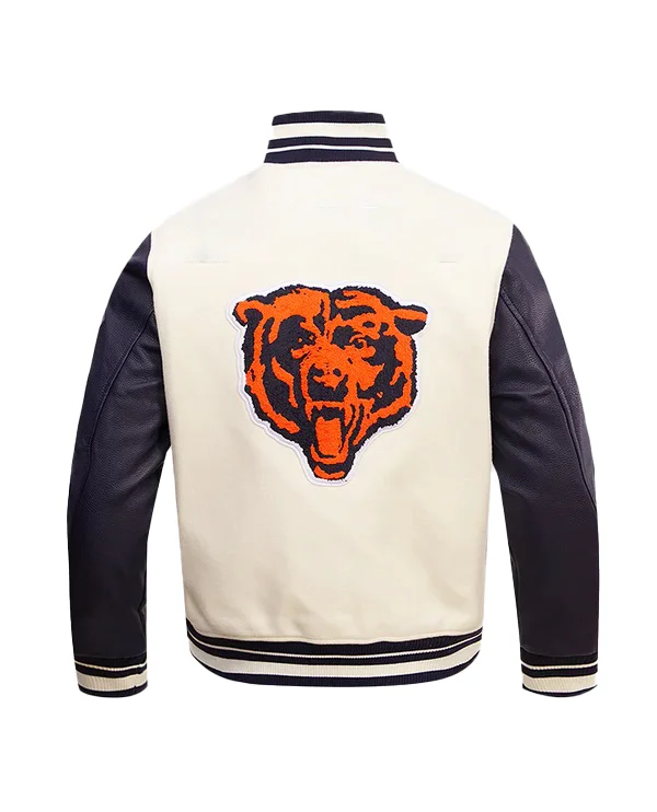 Vaugh Men's White Varsity Jacket