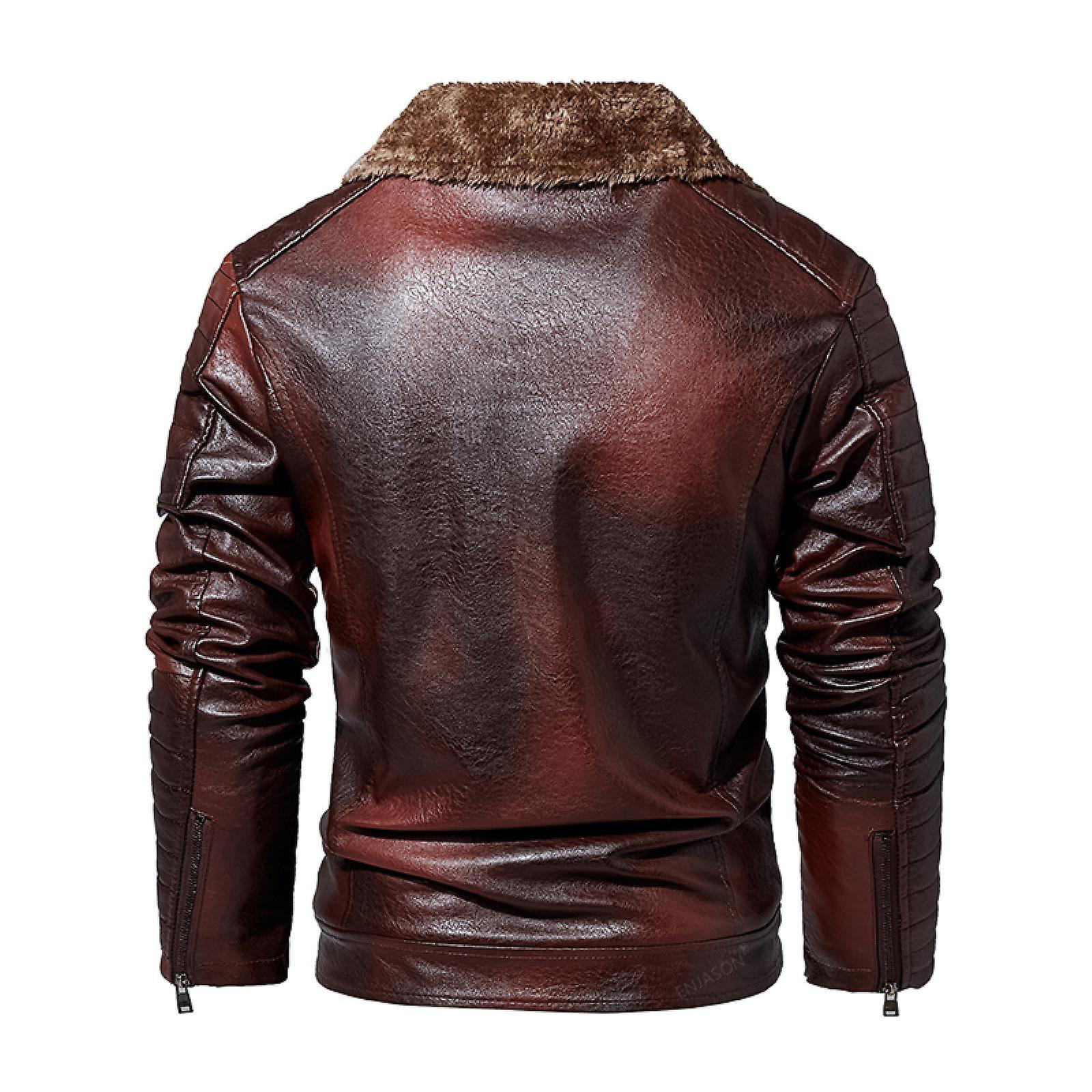 Willow Men's Brown Moto Leather Jacket