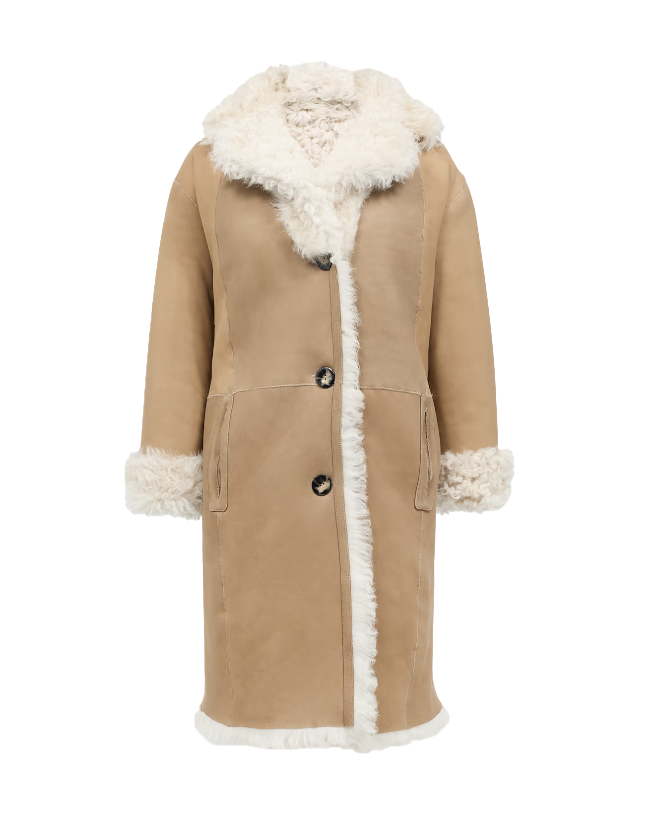 Alexus Women's Reversible Sheepskin Leather Coat