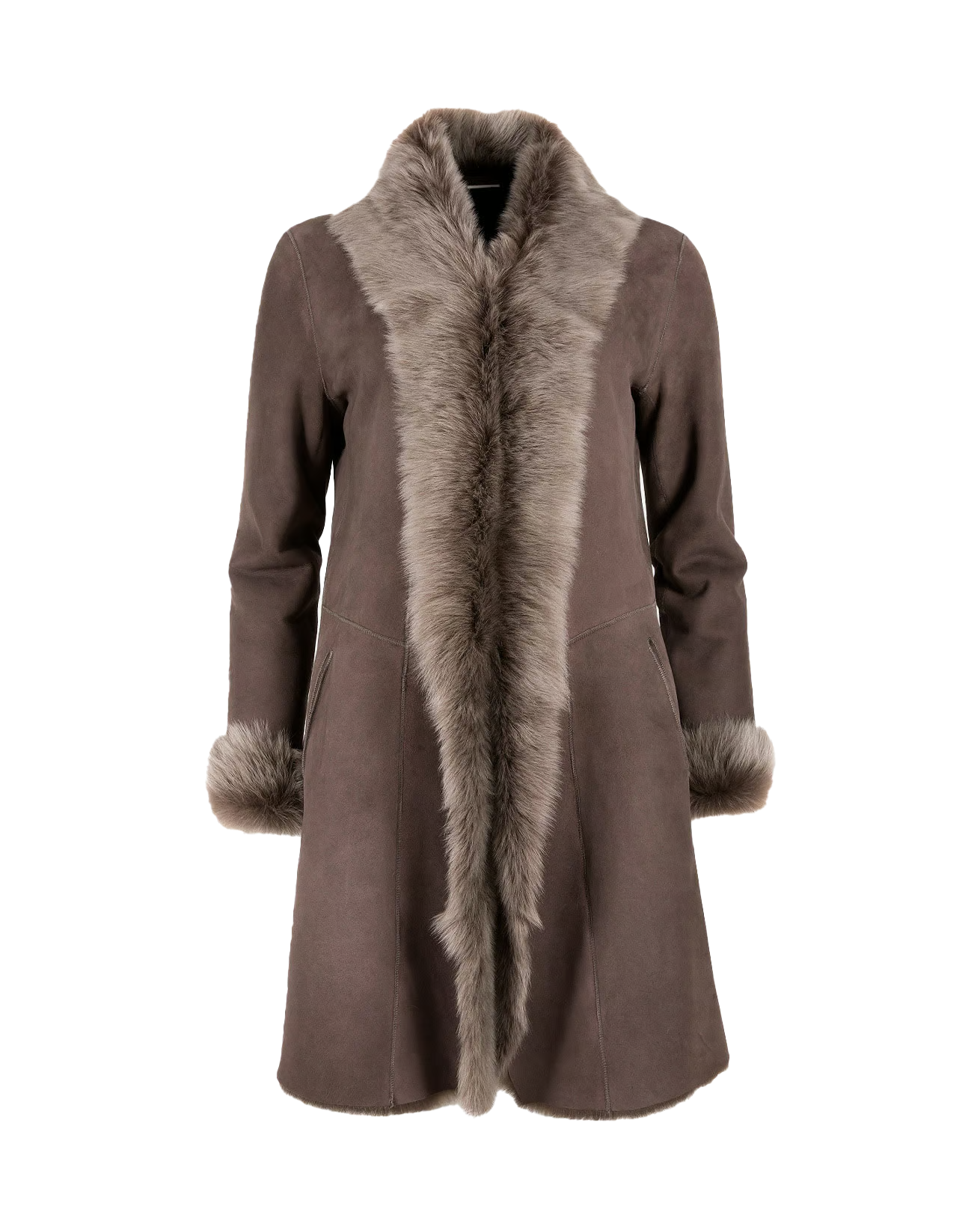 Carla Women's 3/4 Sheepskin Leather Coat