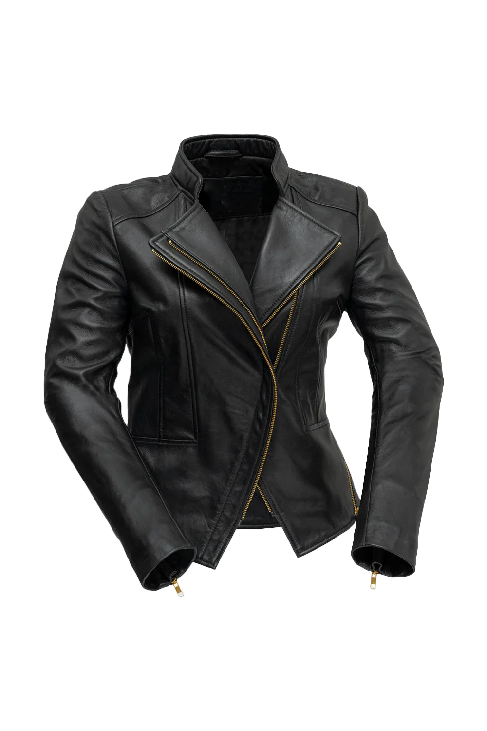 Davon Women's Black Leather Jacket