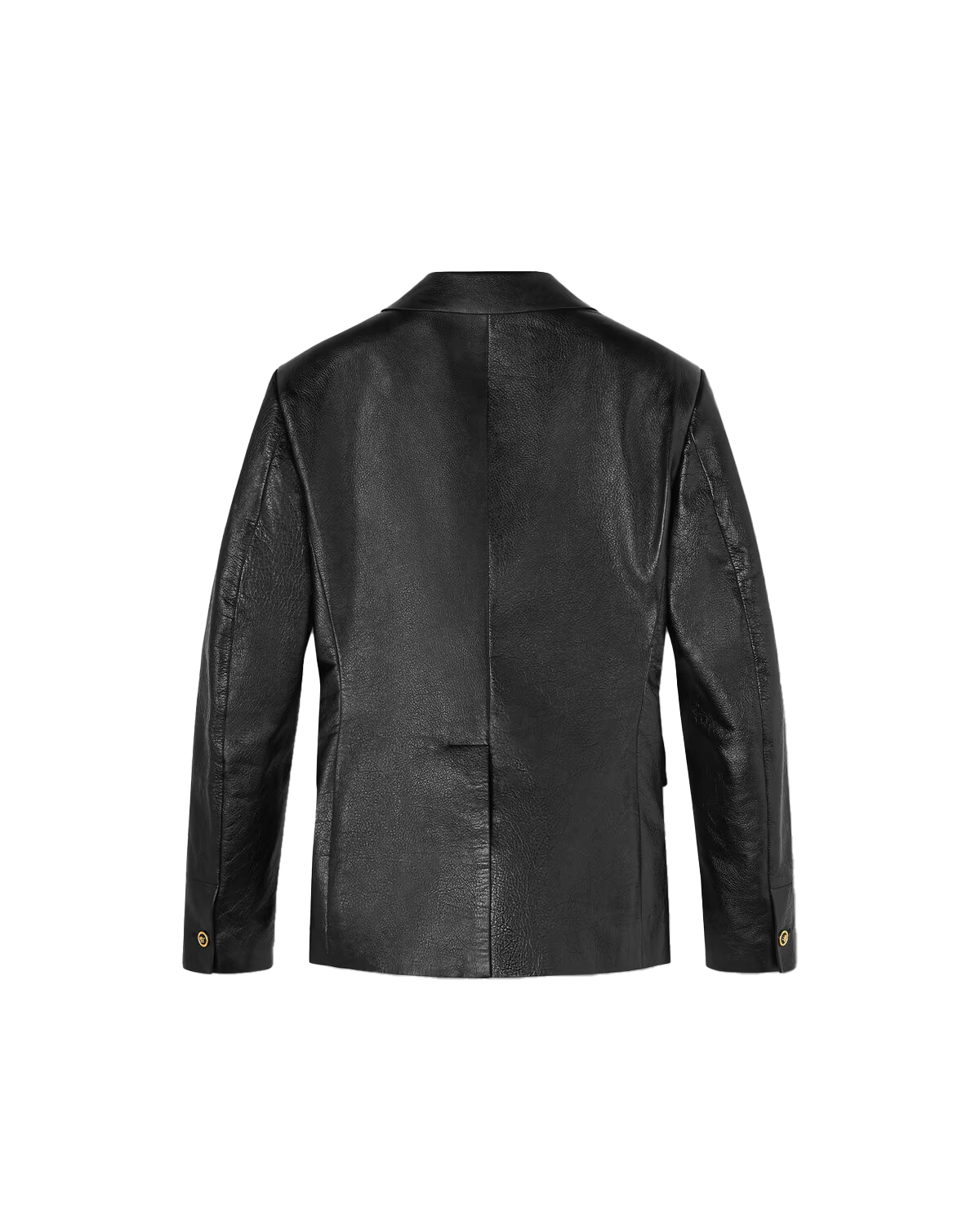 Demarion Men's Black Leather Blazer