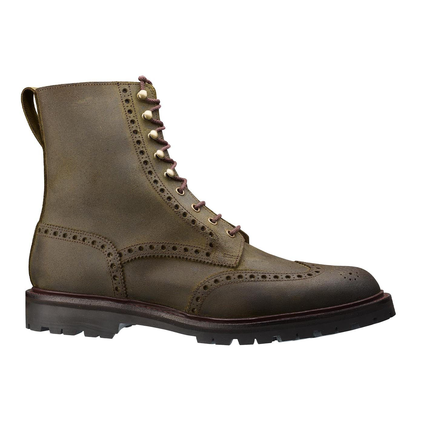 Devyn Men's Green Leather Boot