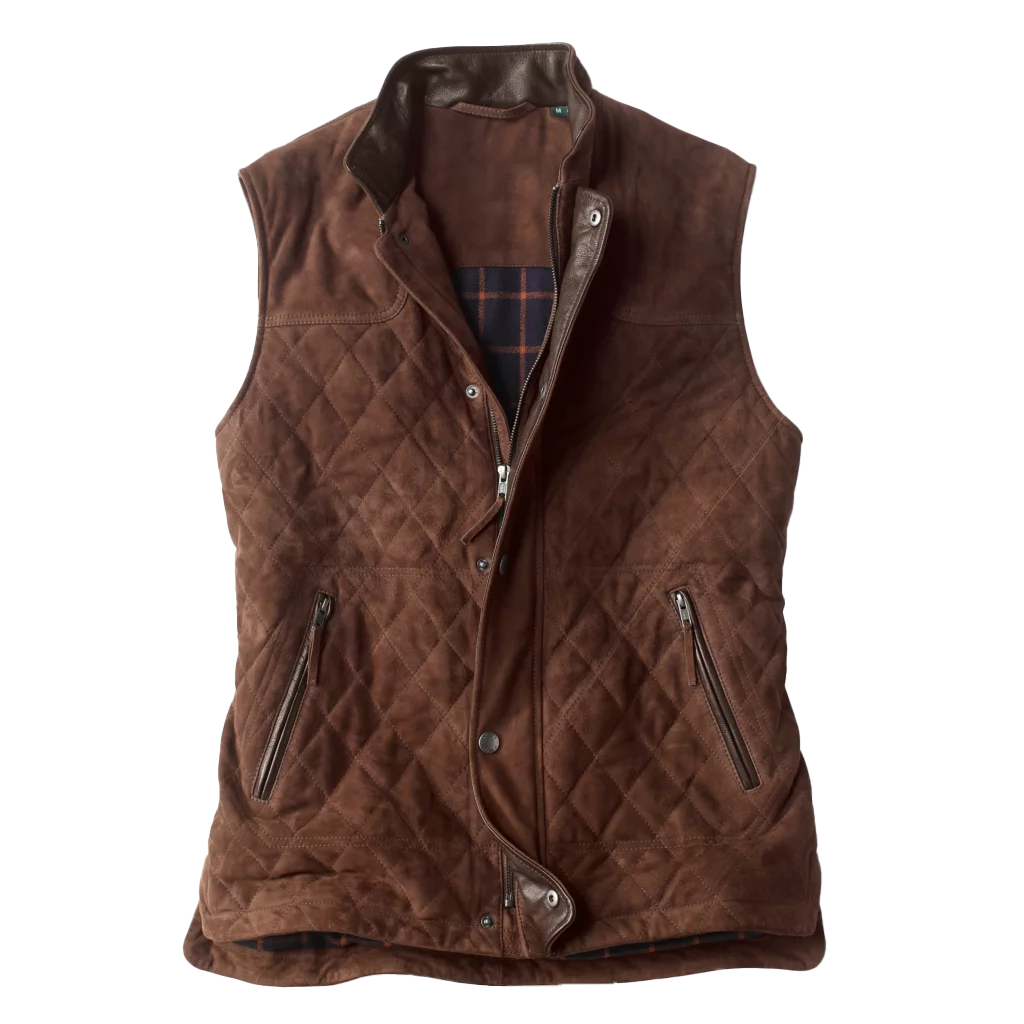 Drew Men's Suede Leather Vest