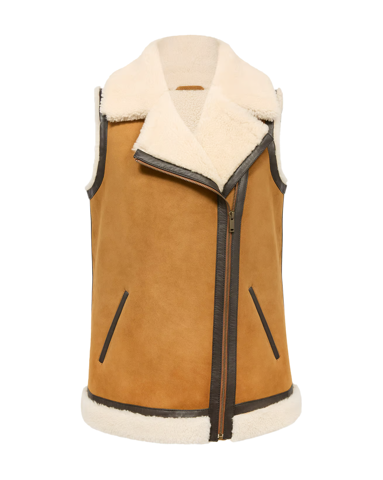 Edith Women's Sheepskin Biker Gilet